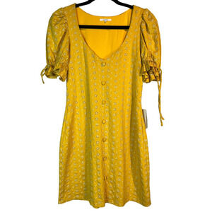Tularosa Yellow Mini Floral Dress /  New With Tags